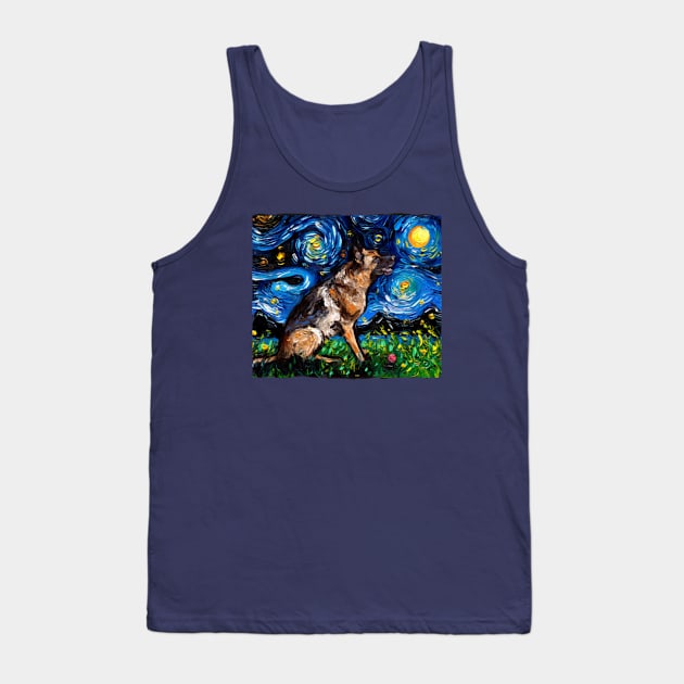 German shepherd night Tank Top by Boiys